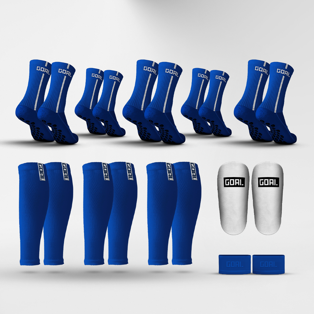 GRIP SOCKS X5+ MANGA PARA PANTORRILLAS X3 + ESPINILLERAS + PRO TAPES