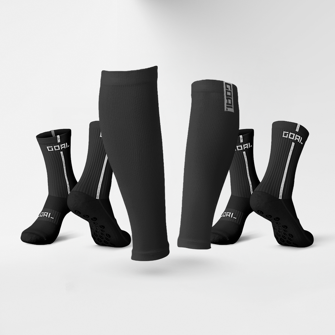 GRIP SOCKS x2 + CALF SLEEVES